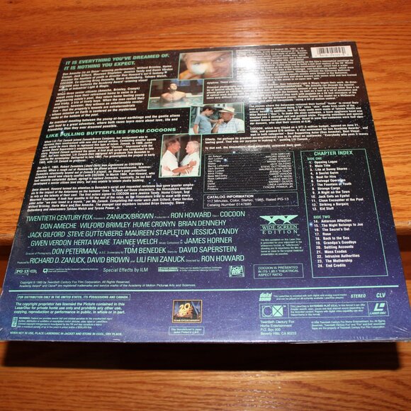 3/$118- new sealed vintage 1996 COCOON (1985) Widescreen Edition Laserdisc Japan - Picture 3 of 7